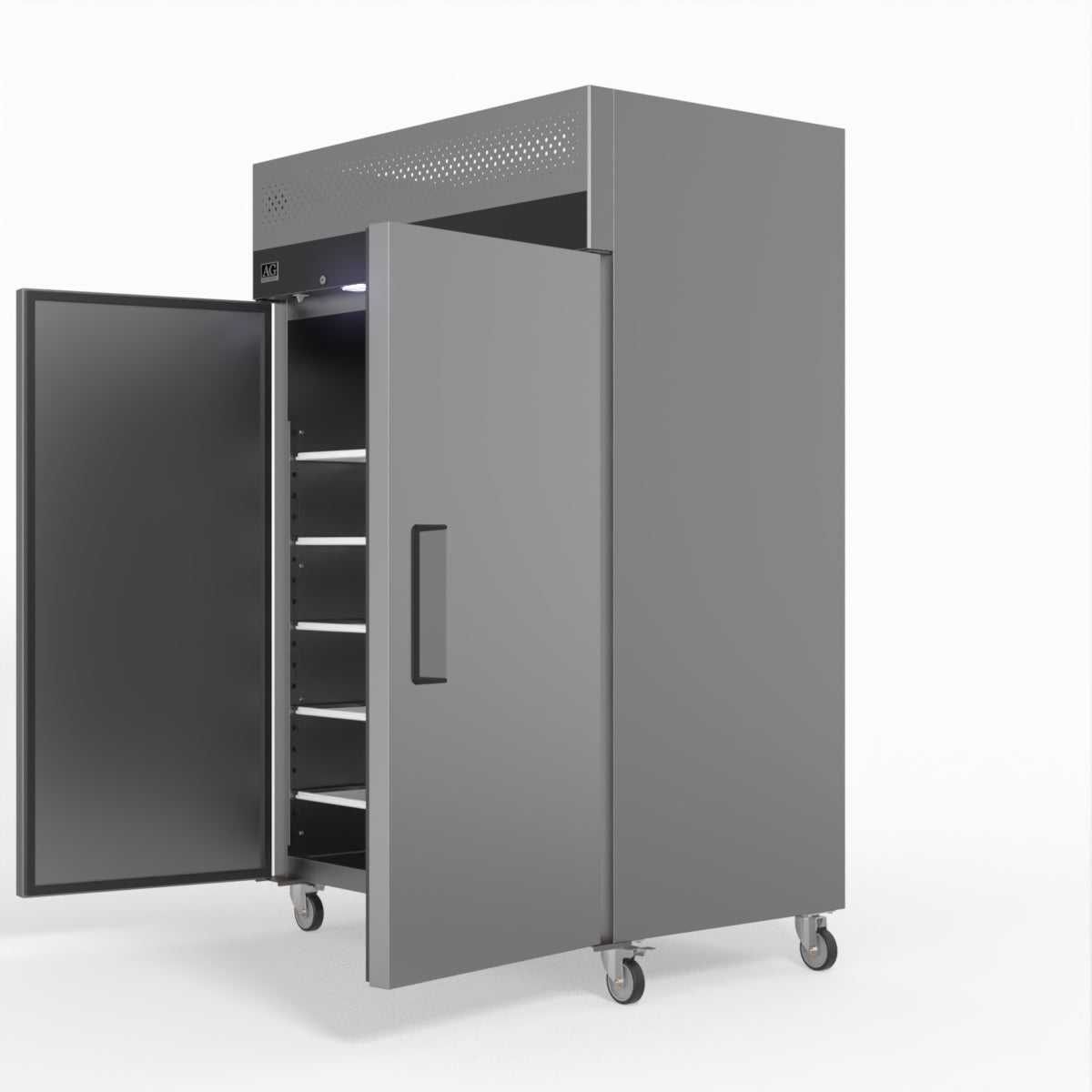 AG Equipment 1000 Litre Upright Double Stainless Steel Door Fridge AG-GNX1000TN