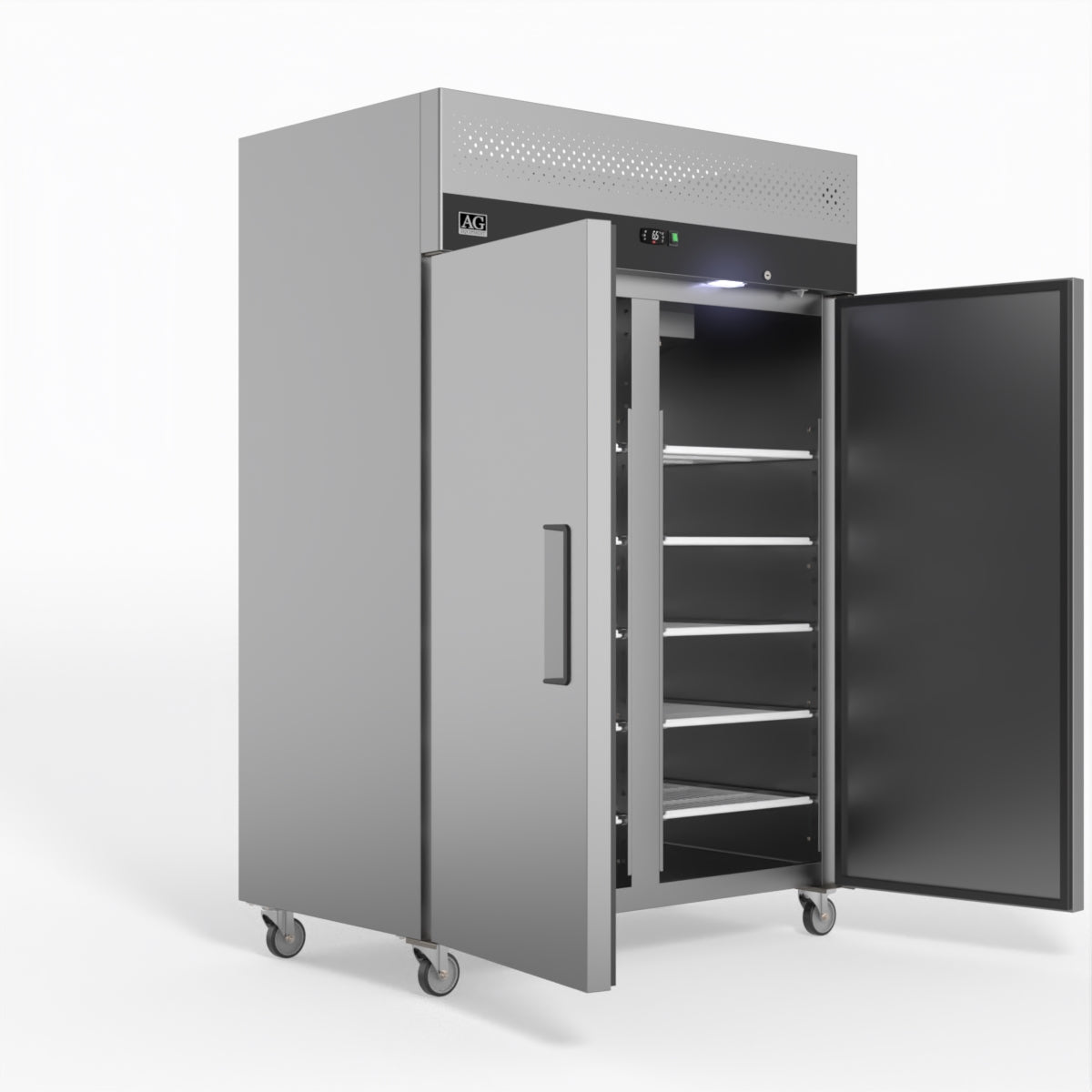 AG Equipment 1000 Litre Upright Double Stainless Steel Door Fridge AG-GNX1000TN