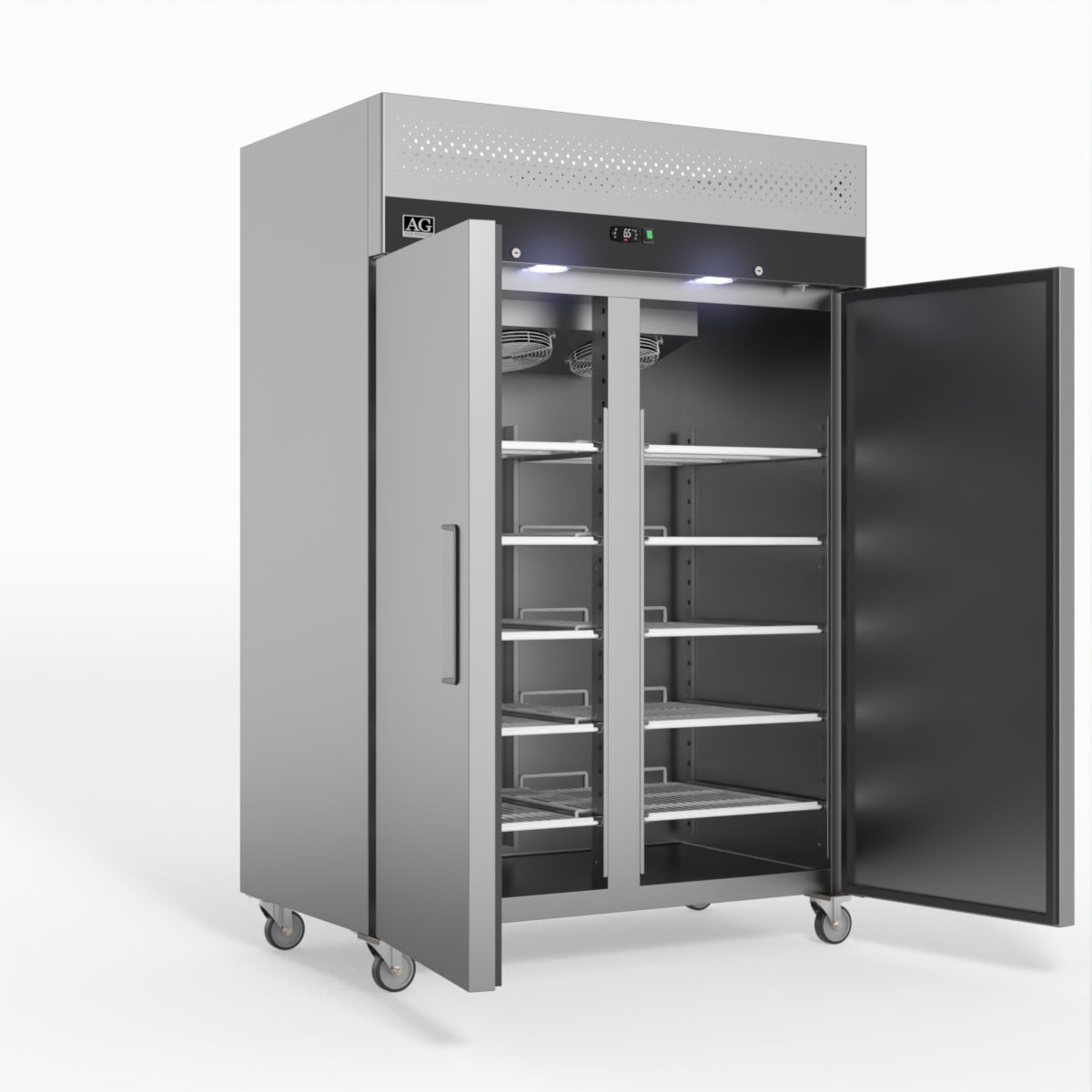 AG Equipment 1000 Litre Upright Double Stainless Steel Door Fridge AG-GNX1000TN