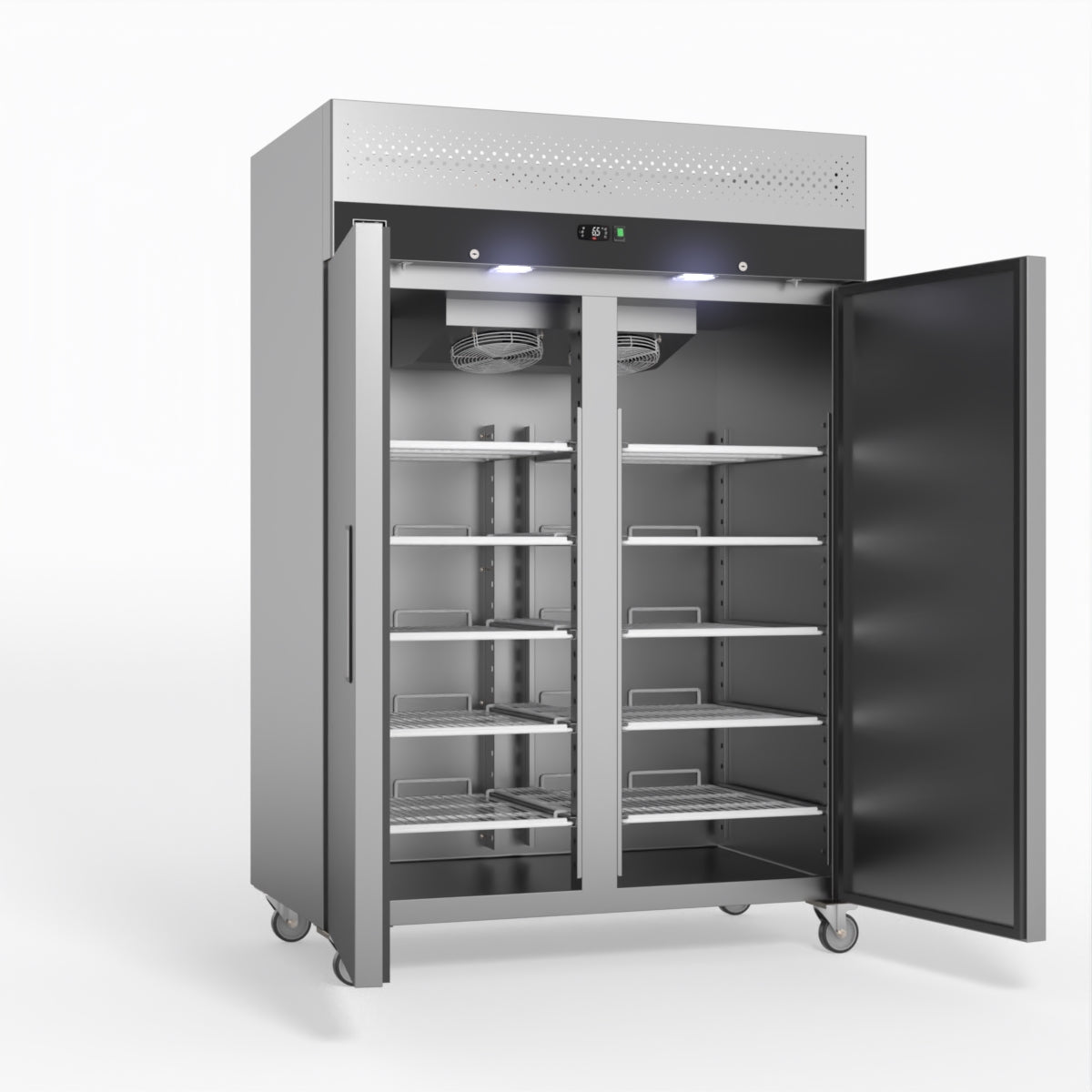 AG Equipment 1000 Litre Upright Double Stainless Steel Door Fridge AG-GNX1000TN