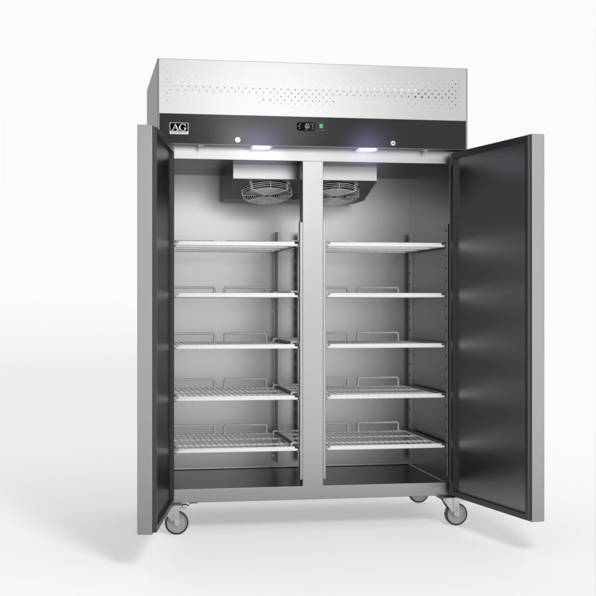 AG Equipment 1000 Litre Upright Double Stainless Steel Door Fridge AG-GNX1000TN