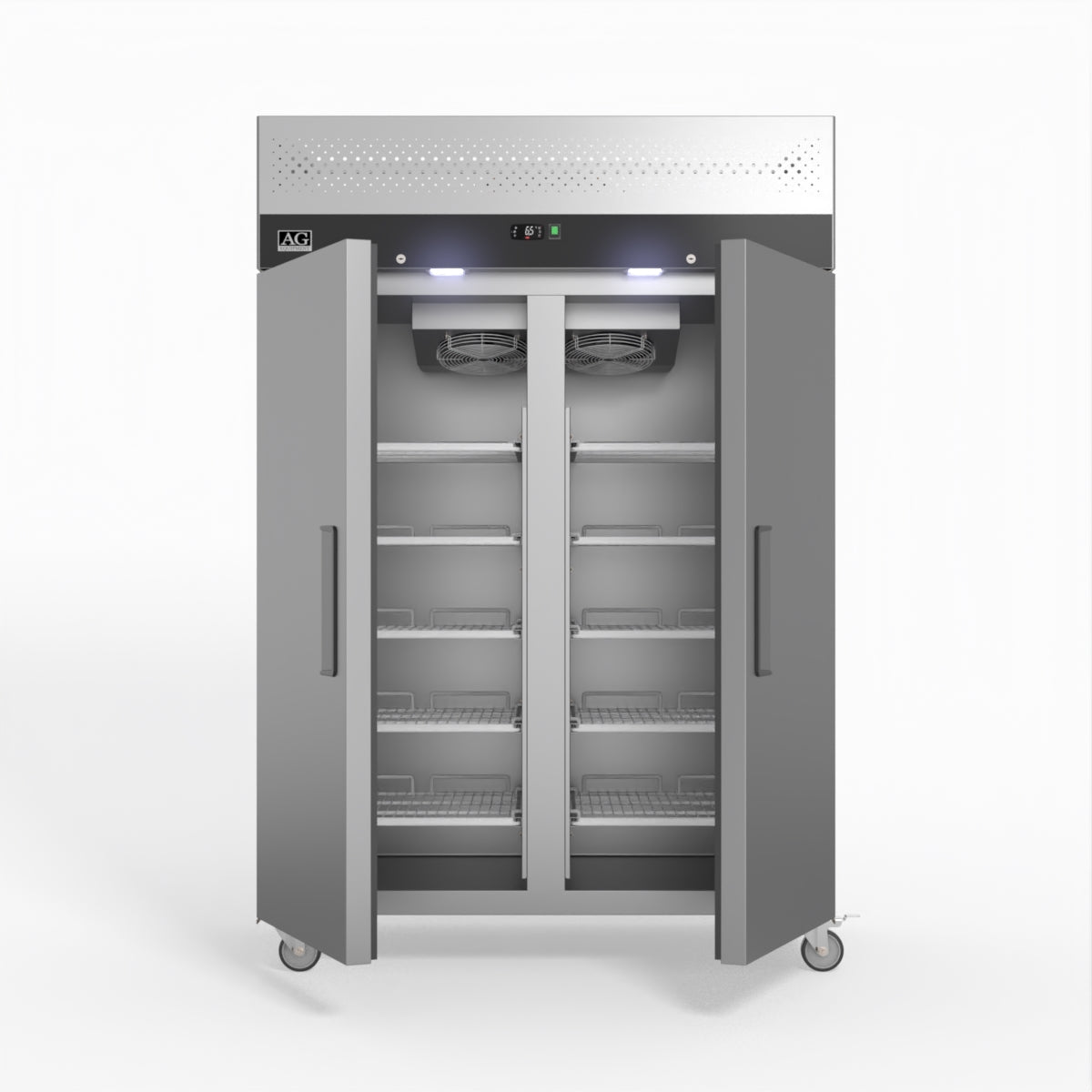 AG Equipment 1000 Litre Upright Double Stainless Steel Door Fridge AG-GNX1000TN