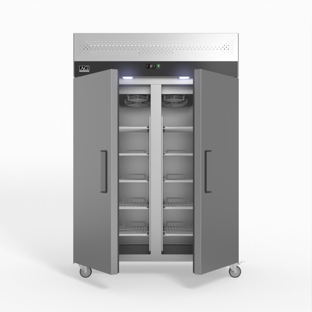 AG Equipment 1000 Litre Upright Double Stainless Steel Door Fridge AG-GNX1000TN