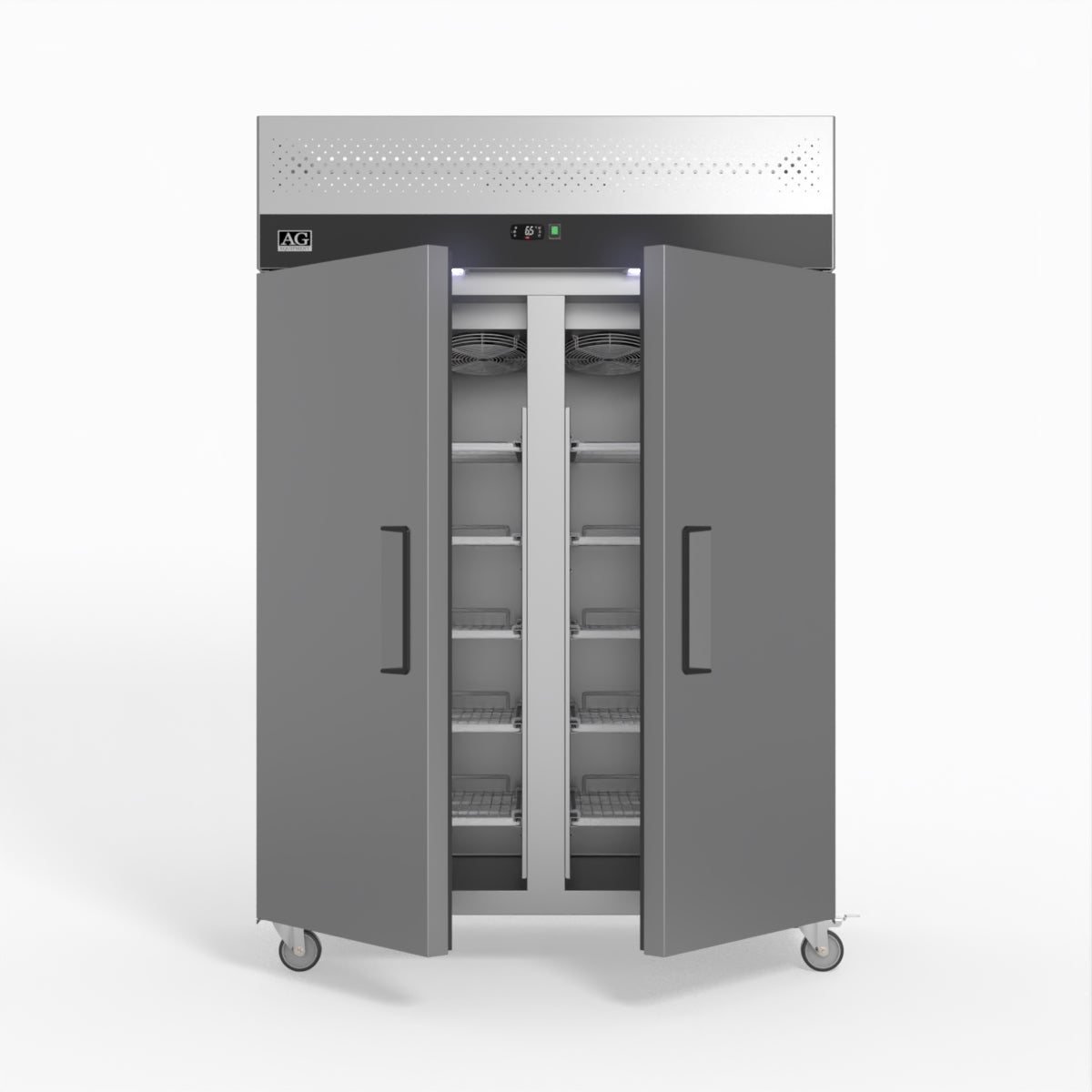 AG Equipment 1000 Litre Upright Double Stainless Steel Door Fridge AG-GNX1000TN