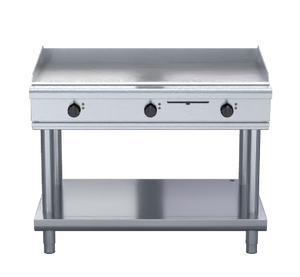 Waldorf 800 Series GPL8120E-LS - 1200mm Electric Griddle Low Back Version - Leg Stand