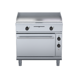 Waldorf 800 Series GPL8910E - 900mm Electric Griddle Static Oven Range Low Back Version