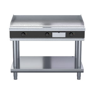 Waldorf Bold GPLB8120E-LS - 1200mm Electric Griddle Low Back Version - Leg Stand