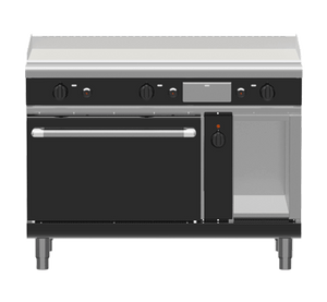 Waldorf Bold GPLB8121GEC - 1200mm Gas Griddle Electric Convection Oven Range Low Back Version