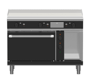 Waldorf Bold GPLB8121GE - 1200mm Gas Griddle Electric Static Oven Range Low Back Version