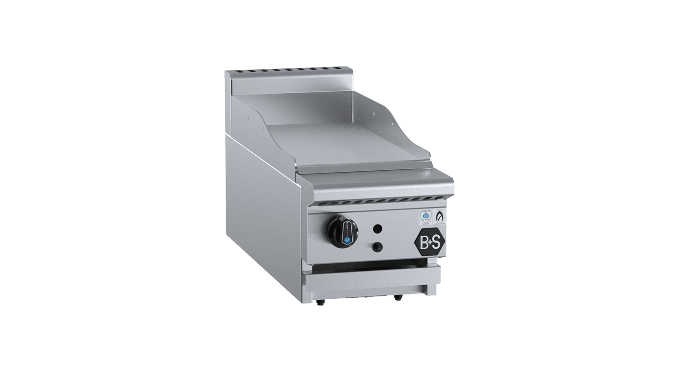 B+S Black Grill Plate 300mm Bench Mounted LPG
