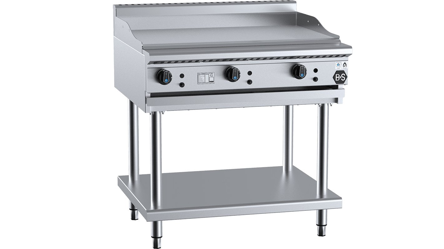 B+S Black Grill Plate 900mm Natural Gas