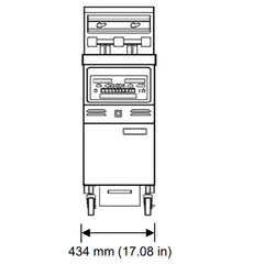 Henny Penny 18.3L GVE Series Single Well Open Fryer GVE 071