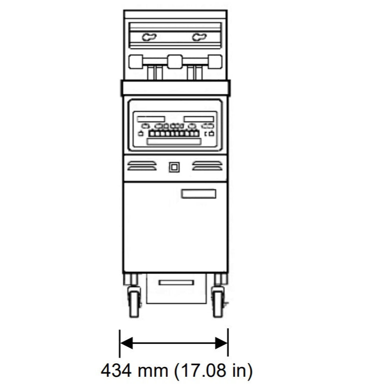Henny Penny 18.3L GVE Series Single Well Open Fryer GVE 071