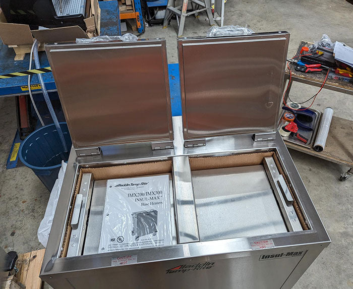Aladdin Temp-rite IMX200E - Insulmax Base Heater - 2 Well - Warehouse Clearance