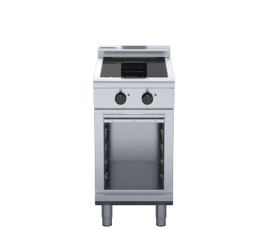 Waldorf 800 Series INL8200R3-CB - 450mm Electric Induction Cooktop Low Back Version - Cabinet Base