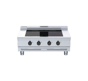Waldorf 800 Series INL8400F-B - 900mm Electric Induction Cooktop Low Back Version - Bench Model
