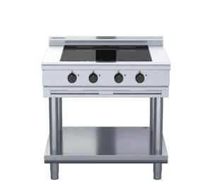 Waldorf 800 Series INL8400F-LS - 900mm Electric Induction Cooktop Low Back Version - Leg Stand
