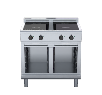 Waldorf 800 Series INL8400R5-CB - 900mm Electric Induction Cooktop Low Back Version - Cabinet Base