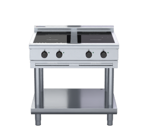 Waldorf 800 Series INL8400R3-LS - 900mm Electric Induction Cooktop Low Back Version - Leg Stand
