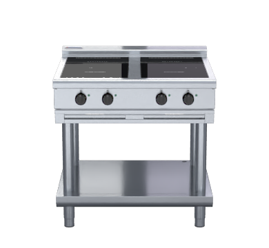 Waldorf 800 Series INL8400R5-LS - 900mm Electric Induction Cooktop Low Back Version - Leg Stand