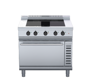 Waldorf 800 Series INL8410ECF - 900mm Induction Range Convection Oven Low Back Version