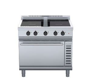 Waldorf 800 Series INL8410ECR5F - 900mm Induction Range Convection Oven Low Back Version