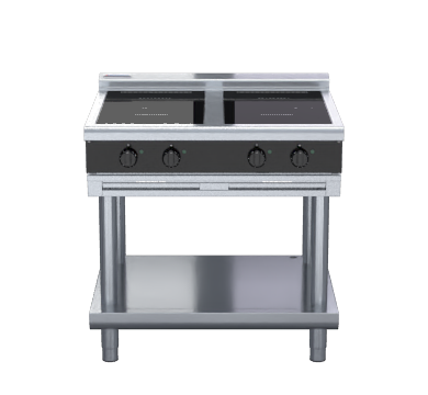 Waldorf Bold INLB8400R3-LS - 900mm Electric Induction Cooktop Low Back Version - Leg Stand