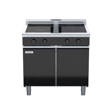 Waldorf Bold INLB8400R3F-CD - 900mm Electric Induction Cooktop Low Back Version - Cabinet Base
