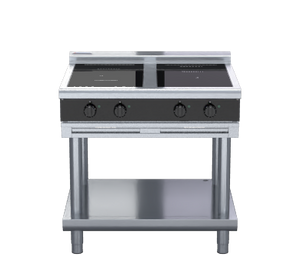 Waldorf Bold INLB8400R3F-LS - 900mm Electric Induction Cooktop Low Back Version - Leg Stand