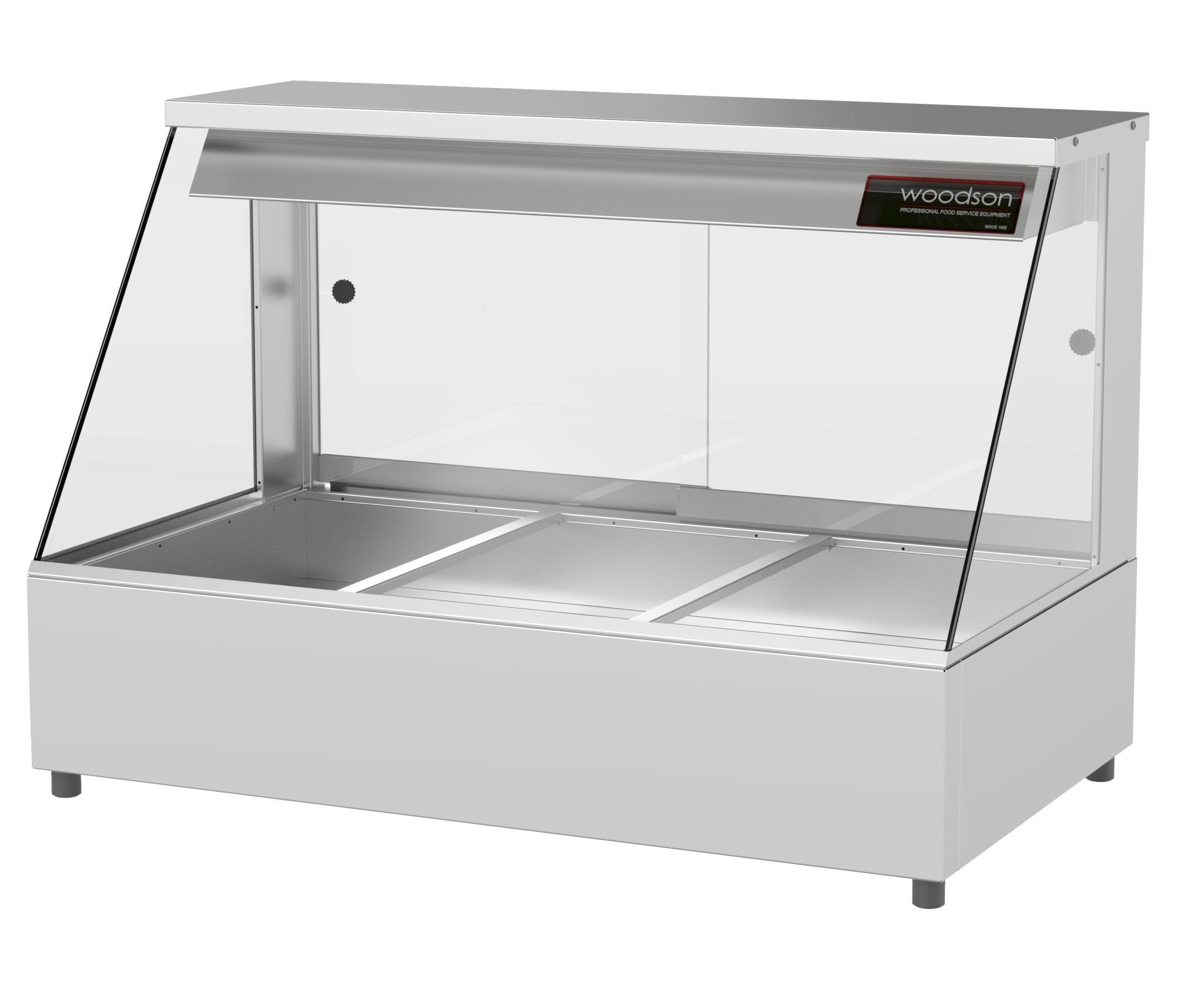 Woodson 3 Module Straight Glass Hot Food Display W.HFS23