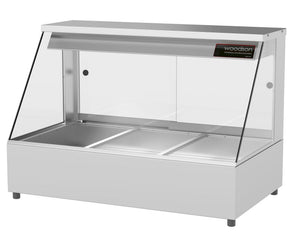 Woodson 3 Module Straight Glass Hot Food Display W.HFS23