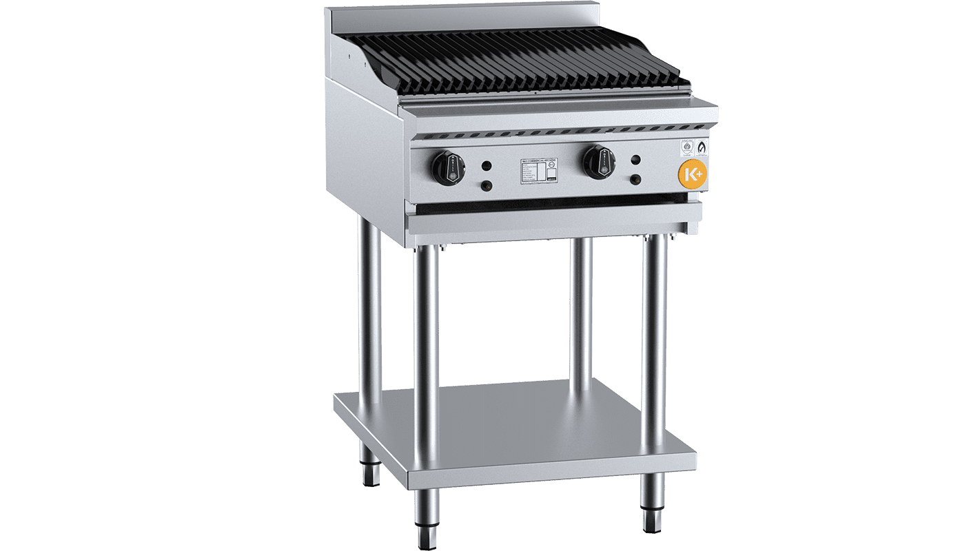 K+ 600mm Char Broiler Char Grill On Stand Natural Gas