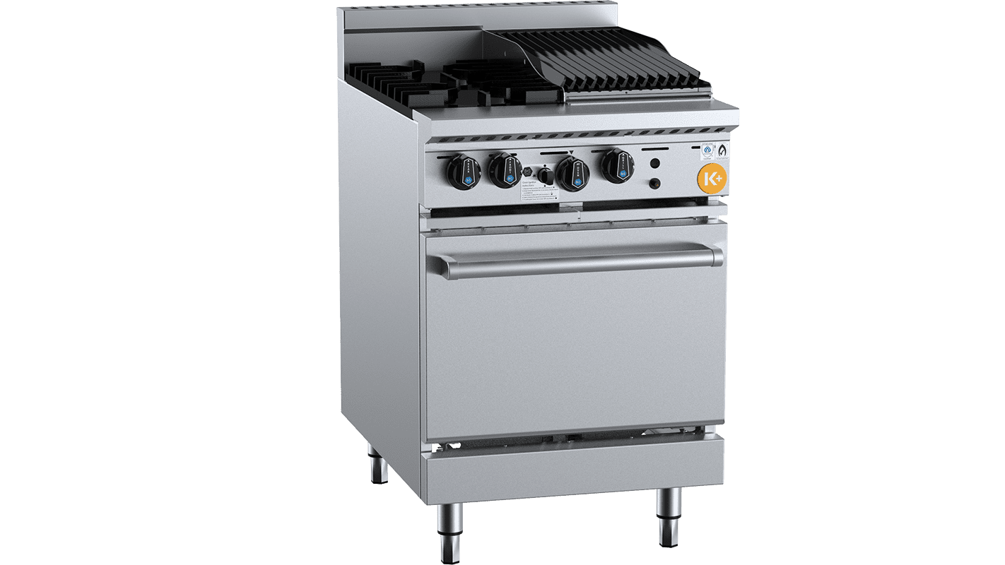 K+ Two Open Burner Oven With 300mm Char Grill LPG