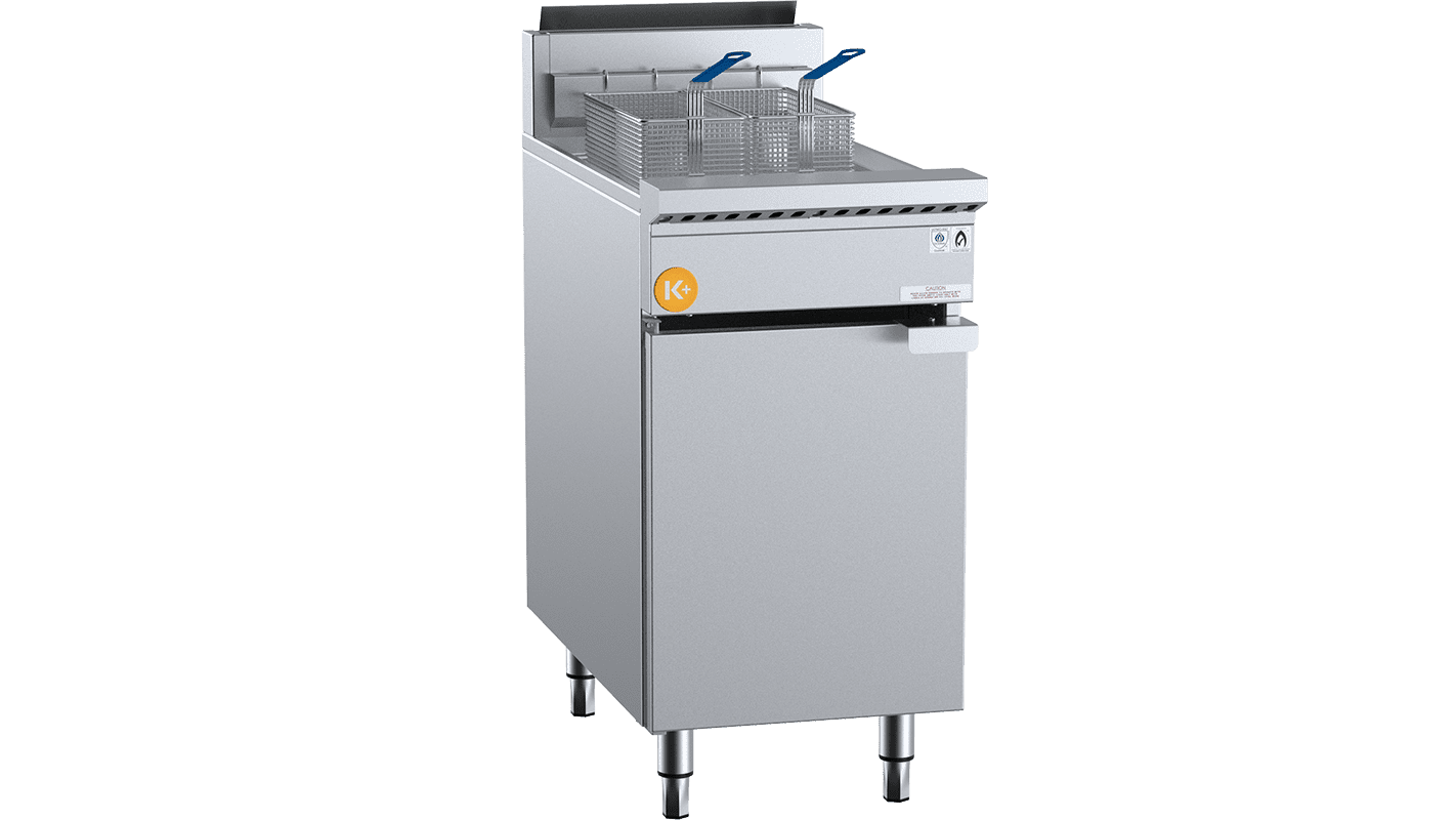 K+ 21L Single Pan Two Baskets Turbo Deep Fryer LPG