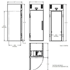 Williams Garnet - One Door Freezer