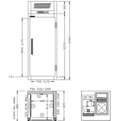 Williams Ruby - One door Freezer