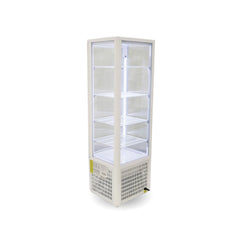 Thermaster Four-Sided Upright Beverage Display Fridge Ivory-White LSC235