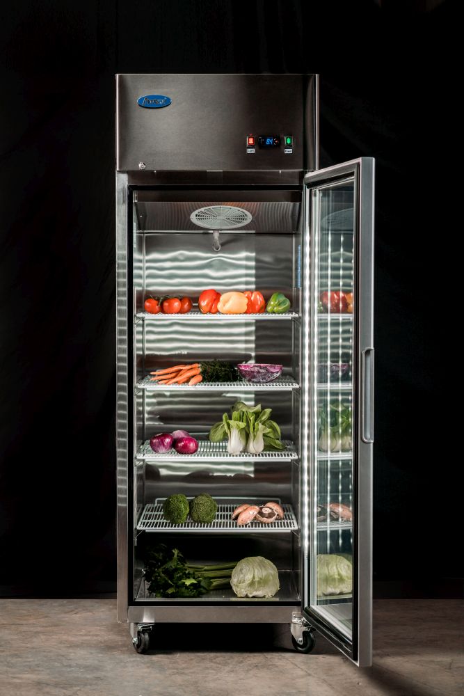 Atosa Top Mounted Single Glass Door Fridge MCF8604