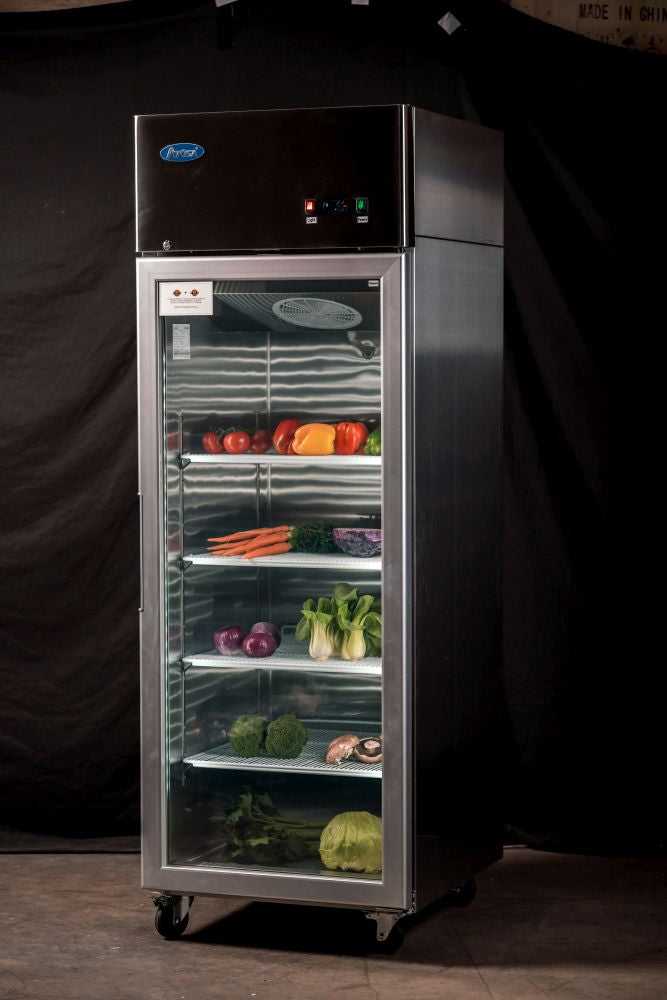 Atosa Top Mounted Single Glass Door Fridge MCF8604