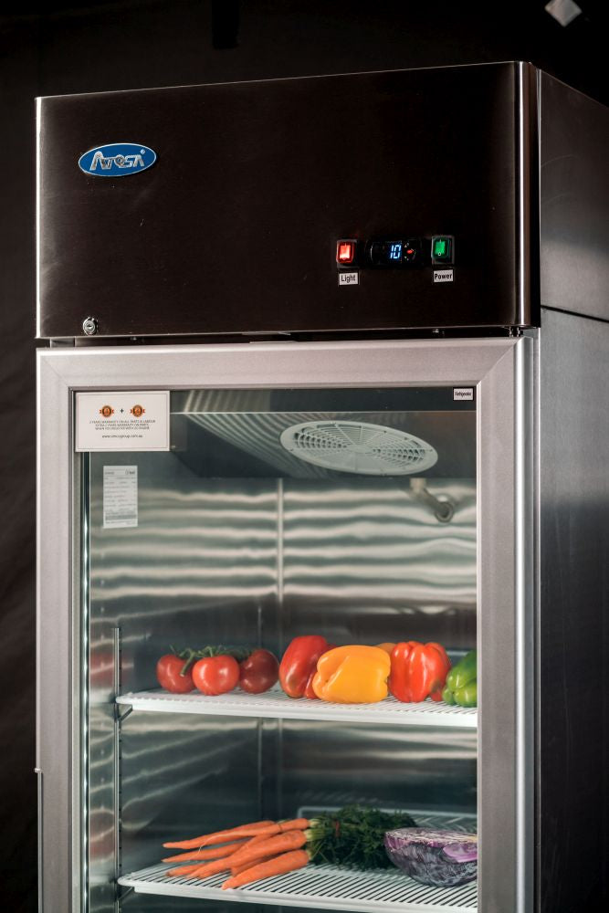 Atosa Top Mounted Single Glass Door Freezer MCF8601