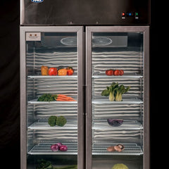 Atosa Top Mounted Double Glass Door Freezer MCF8602