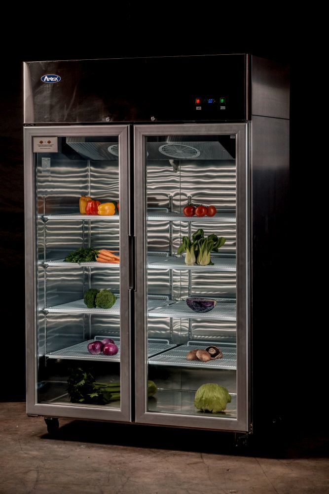 Atosa Top Mounted Double Glass Door Freezer MCF8602