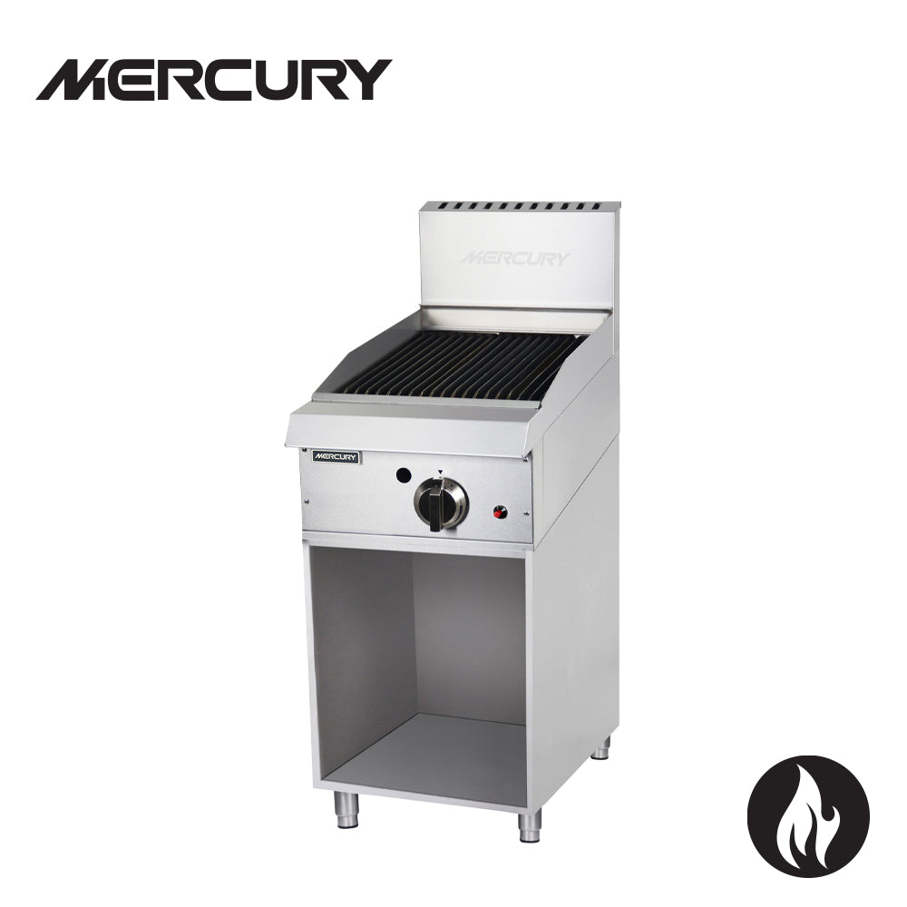Mercury Gas 1 'U' Shape Burner Griddle 377 X 510 mm On Stand MCN-15-FR
