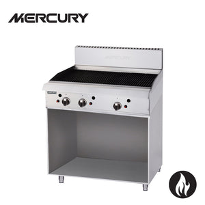 Mercury Gas 3 'U' Shape Burners Griddle 915 X 510 mm On Stand MCN-36-FR