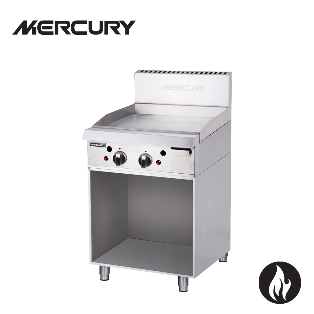 Mercury Gas 2 'U' Shape Burners Griddle 610 X 510 mm On Stand MGN-24-F