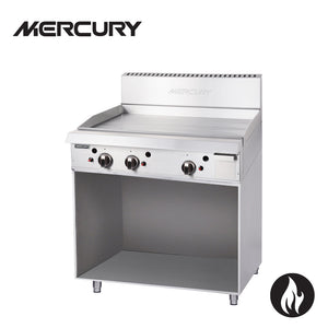 Mercury Gas 3 'U' Shape Burners Griddle  915 X 510 mm on Stand MGN-36-F