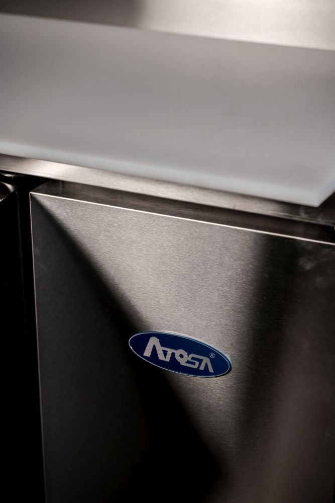 Atosa Double Door Pizza Prep Table Refrigerator MPF8202