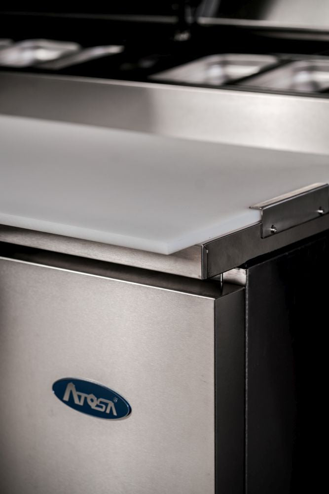 Atosa Double Door Pizza Prep Table Refrigerator MPF8202
