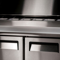Atosa Double Door Pizza Prep Table Refrigerator MPF8202