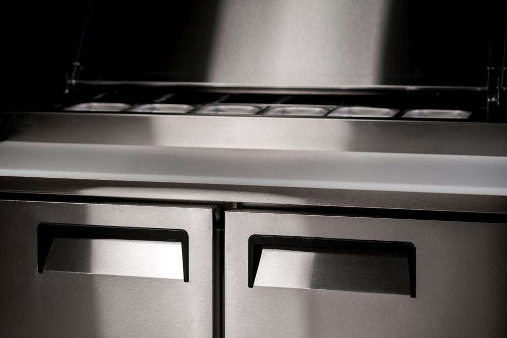Atosa Double Door Pizza Prep Table Refrigerator MPF8202